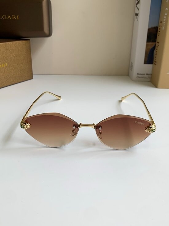 Bvlgari Serpenti Rimless Gradient Brown Sunglasses main image 6